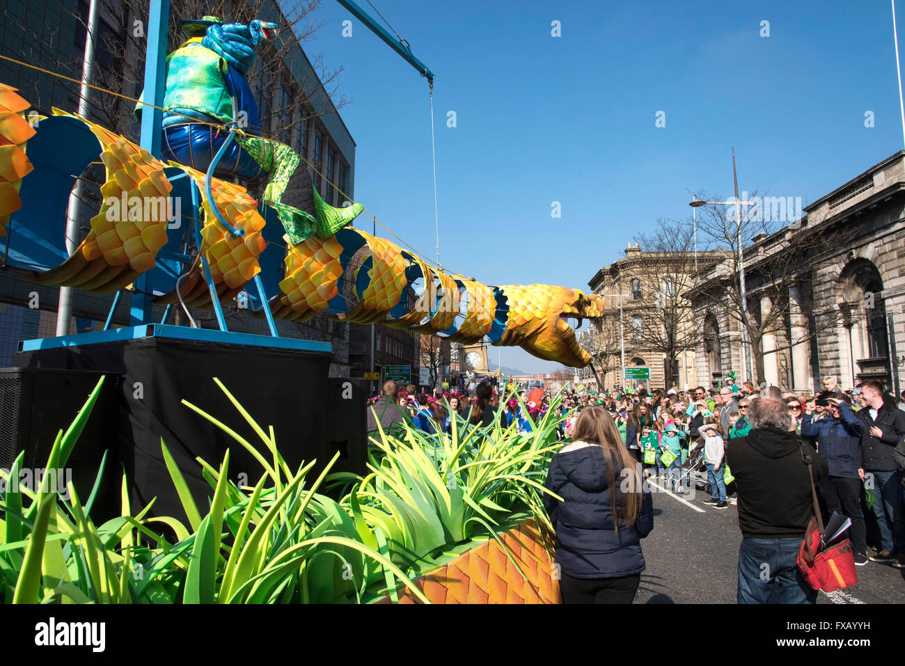 Saint Patrick's Day Parade Belfast Irlande du Nord Banque D'Images