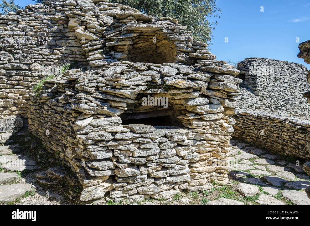 LE VILLAGE DES BORIES, GORDES, VAUCLUSE 84 FRANCE Banque D'Images