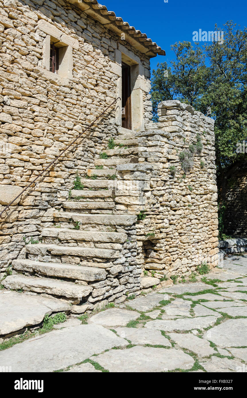 LE VILLAGE DES BORIES, GORDES, VAUCLUSE 84 FRANCE Banque D'Images
