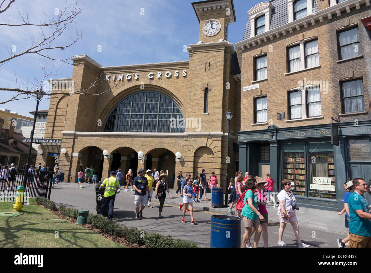 La gare de King's Cross à Traverse du Wizarding World Of Harry Potter Universal Studios Orlando en Floride Banque D'Images