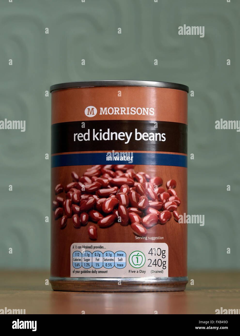 Peut de Morrison's des haricots rouges. Banque D'Images