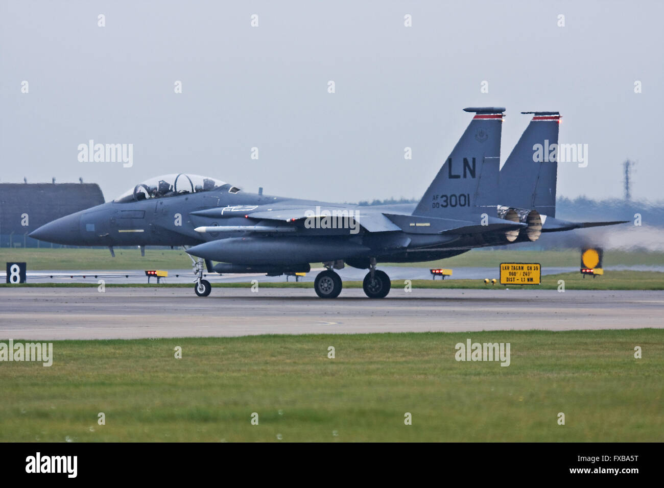 F-15E Eagle 494e FS 48e FW à USAFE RAF Lakenheath Banque D'Images