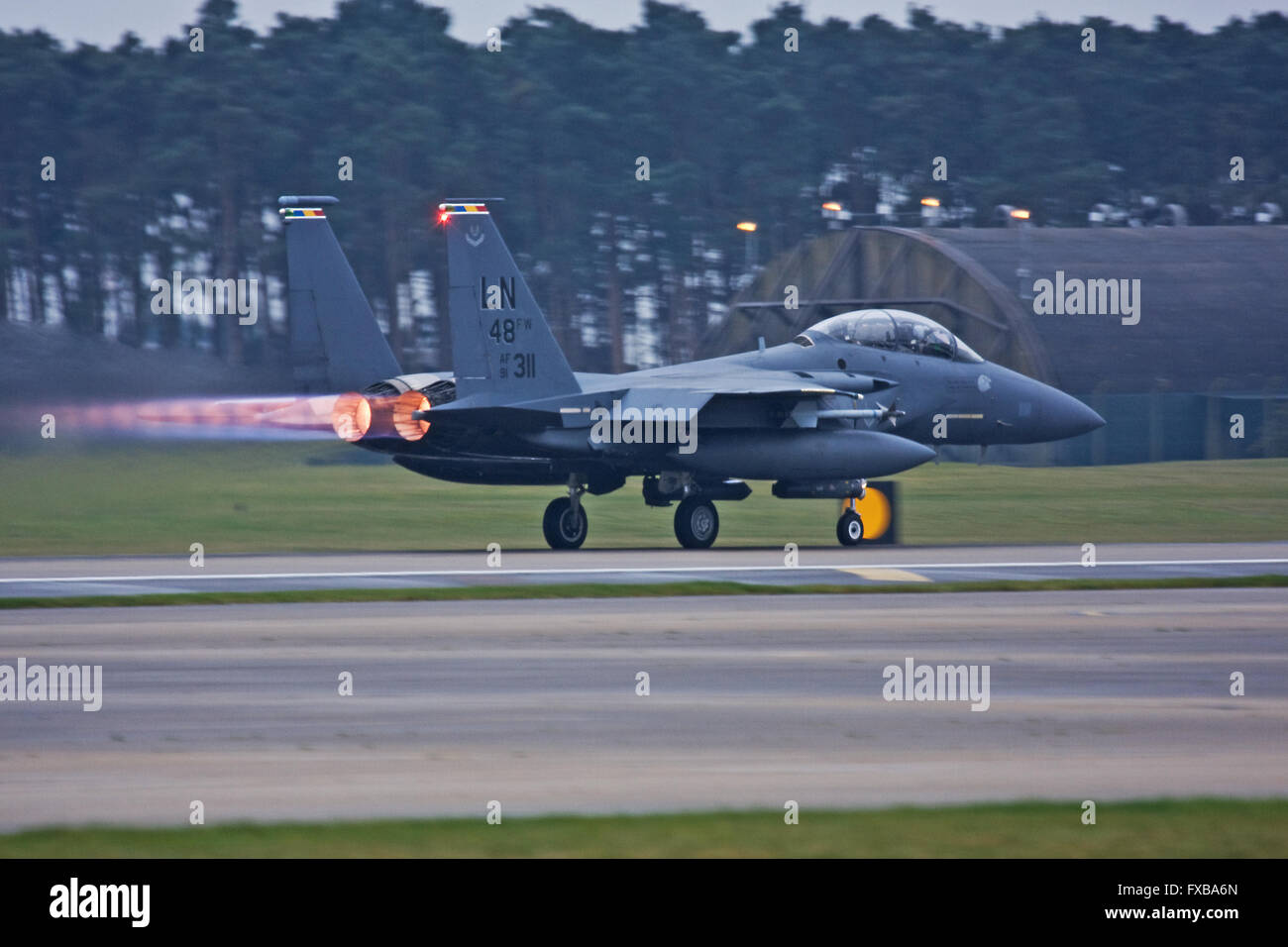 F-15E Eagle 494e FS 48e FW USAFE à RAF Lakenheath Banque D'Images