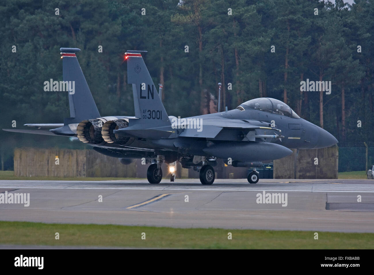 F-15E Eagle 494e FS 48e FW à USAFE RAF Lakenheath Banque D'Images
