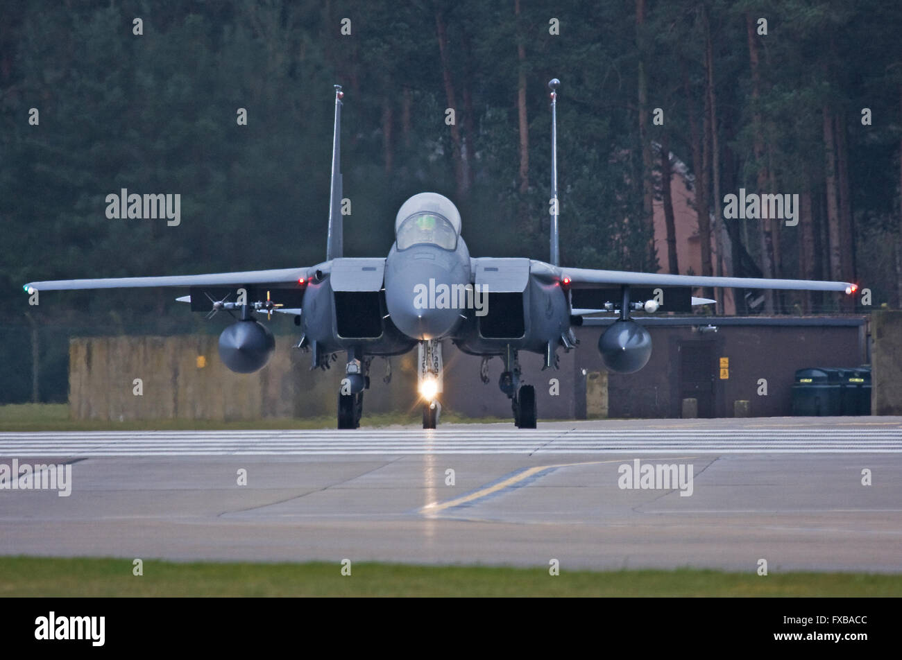 F-15E Eagle 494th FS 48th FW USAFE Banque D'Images