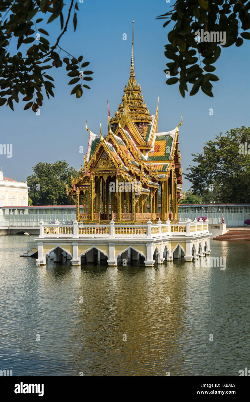 Bang Pa-In Palace Aisawan-Thiphya-Art Siège divin de la liberté personnelle, près de Bangkok, Thaïlande Banque D'Images