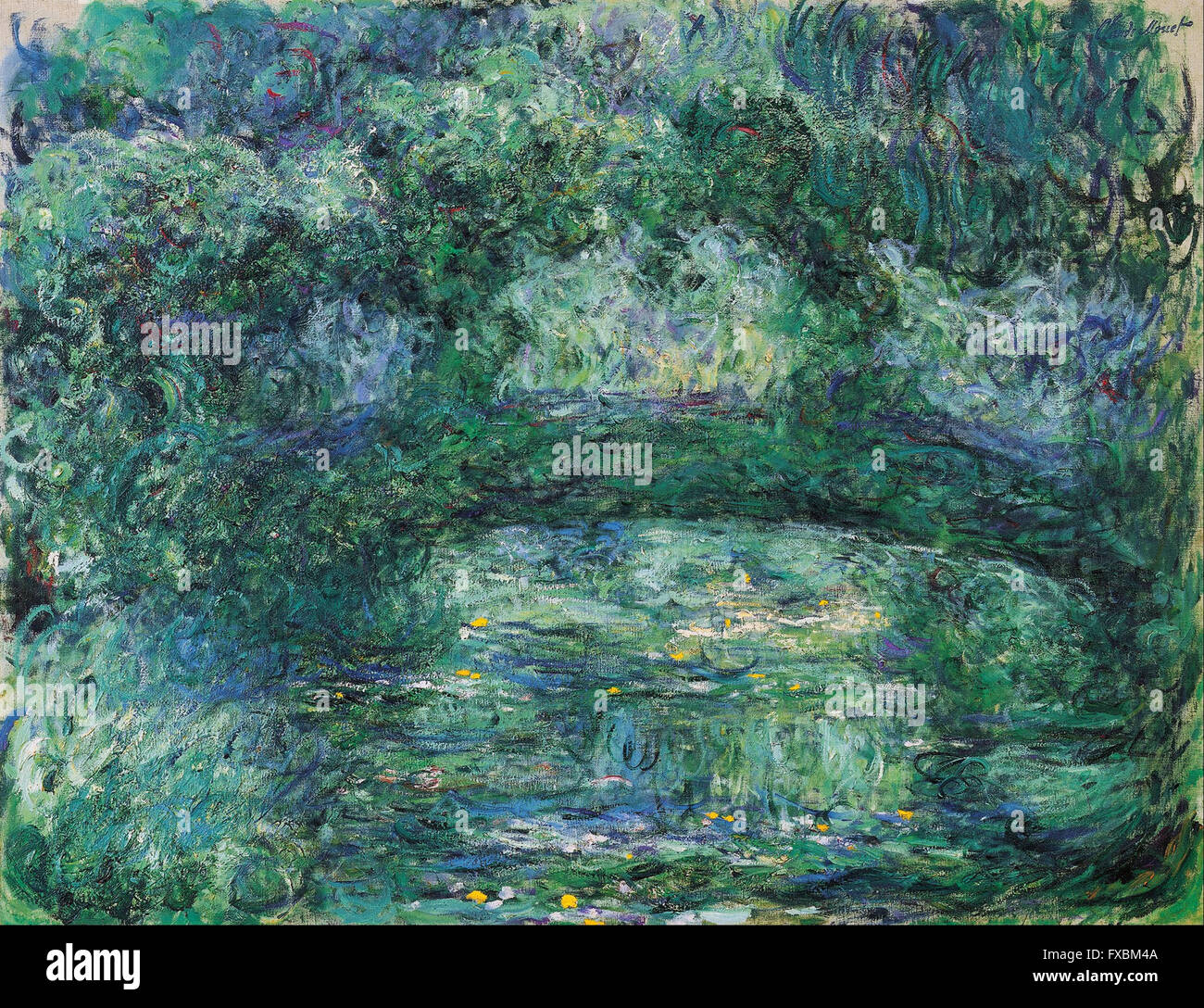 Claude Monet - Le pont japonais - Banque D'Images
