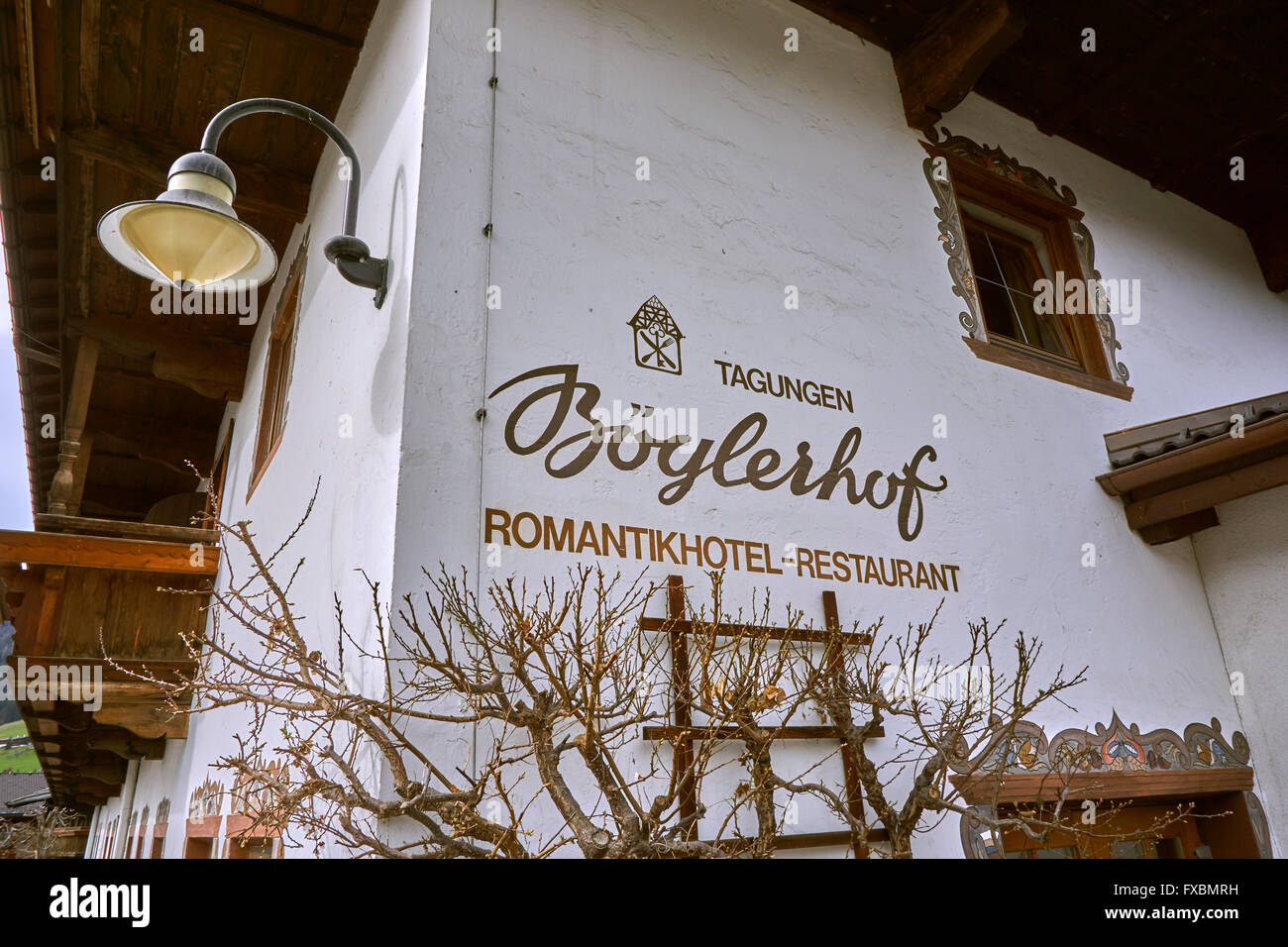 Hotel Boglerhof, Alpbach, via Brixlegg, Tyrol, Autriche. Banque D'Images