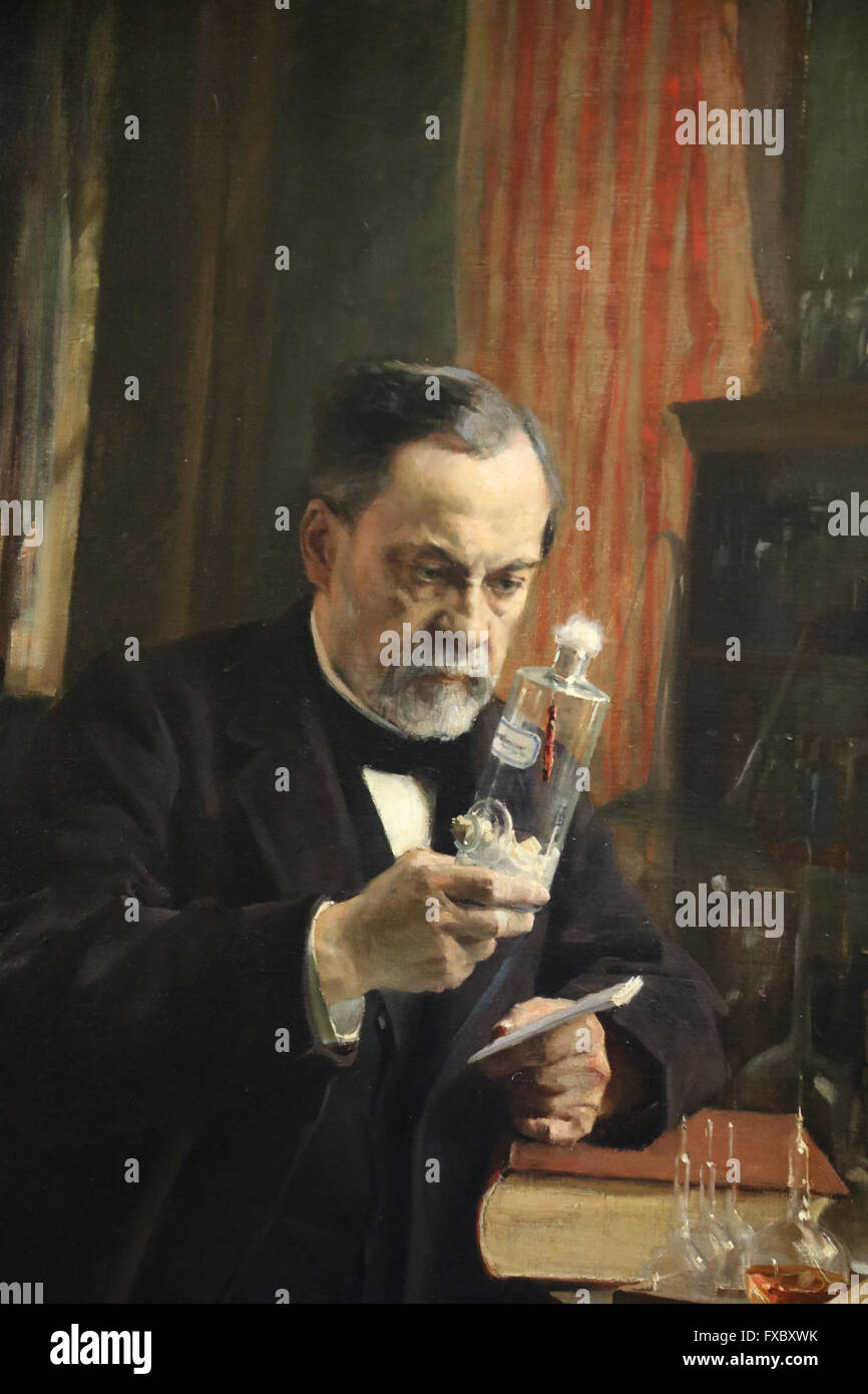 Louis Pasteur. Portrait, 1885 par le peintre Albert Edelfelt (1854-1905). Huile sur toile. Musée d'Orsay. Paris. La France. Banque D'Images
