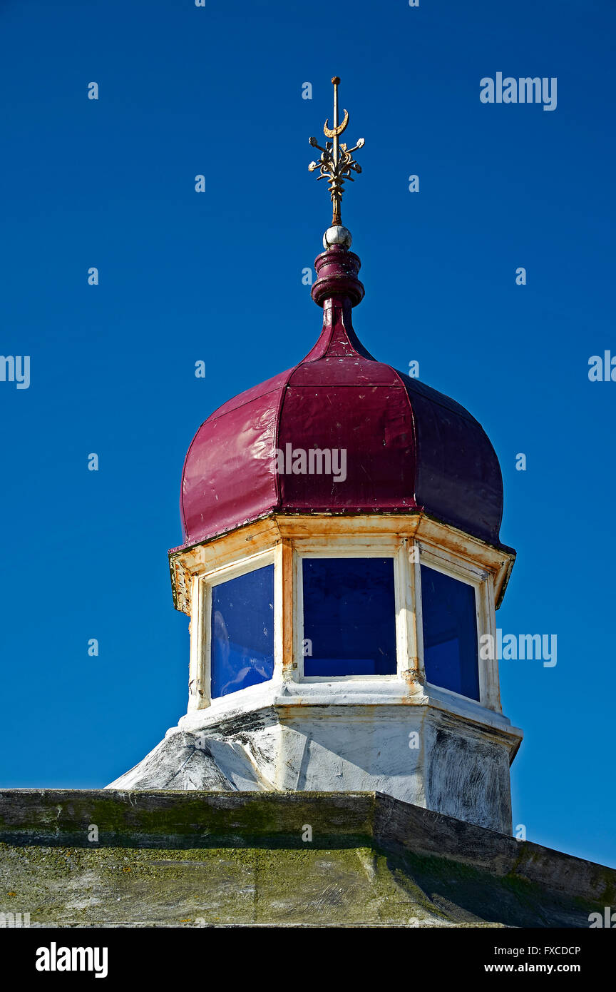Résumé détaillé sur le toit d'un kiosque sur la Jetée Nord Blackpool Banque D'Images
