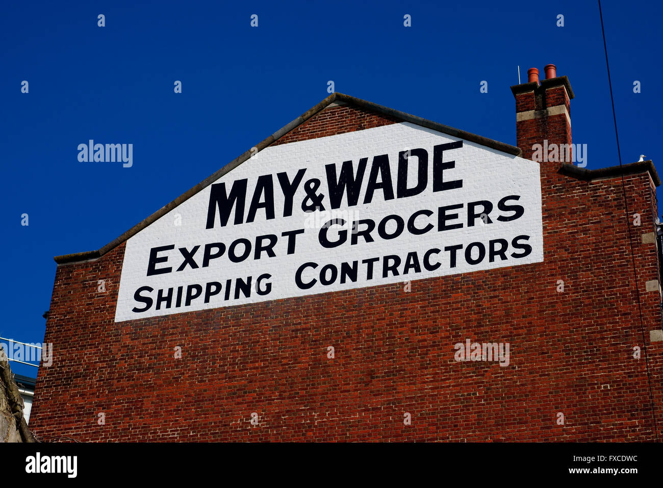 Ancien entrepôt de l'AIGLE (comme signe) FRANÇAIS ST, Southampton. Banque D'Images