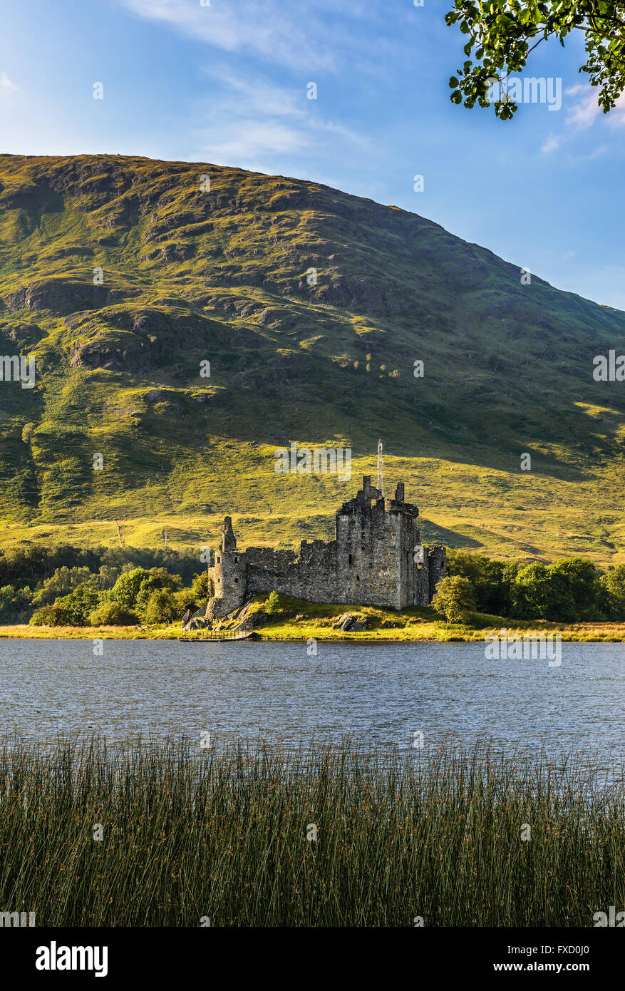 Ruine de Kilchurn Castle à l'extrémité nord-est de Loch Awe, en Argyll and Bute, Ecosse Banque D'Images