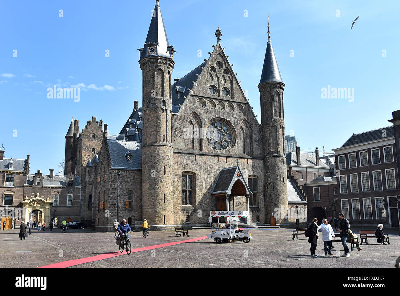 Le Parlement néerlandais de La Haye Binnenhof ( y compris la Ridderzaal (salle des Chevaliers), du Sénat et de la Chambre des représentants des Pays-Bas ) Banque D'Images
