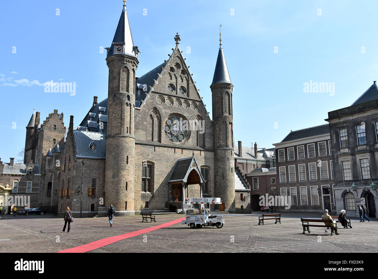 Le Parlement néerlandais de La Haye Binnenhof ( y compris la Ridderzaal (salle des Chevaliers), du Sénat et de la Chambre des représentants des Pays-Bas ) Banque D'Images