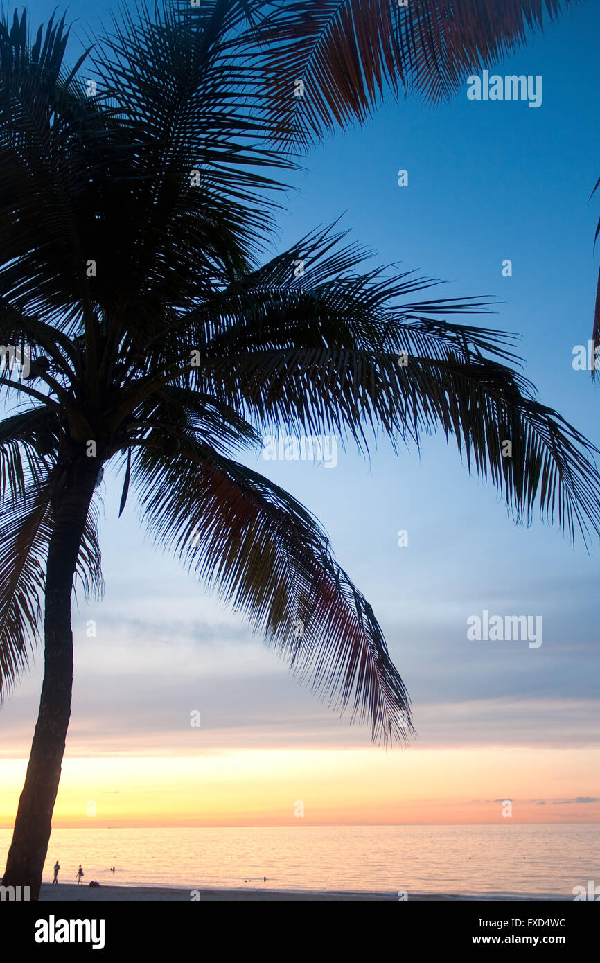 Porto Rico Carolina Coucher du Soleil Banque D'Images