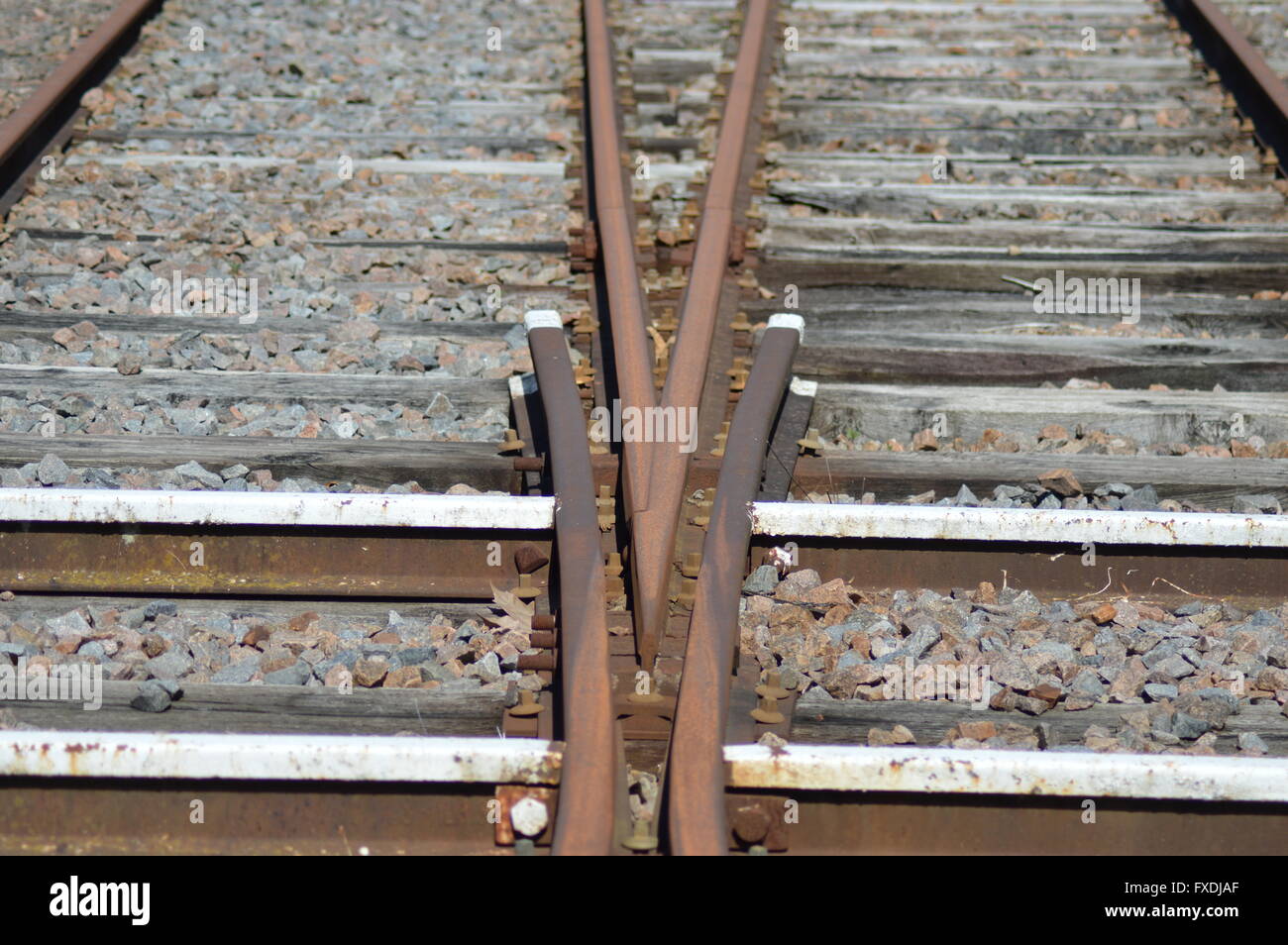 Railroad à l'Est de la France Banque D'Images