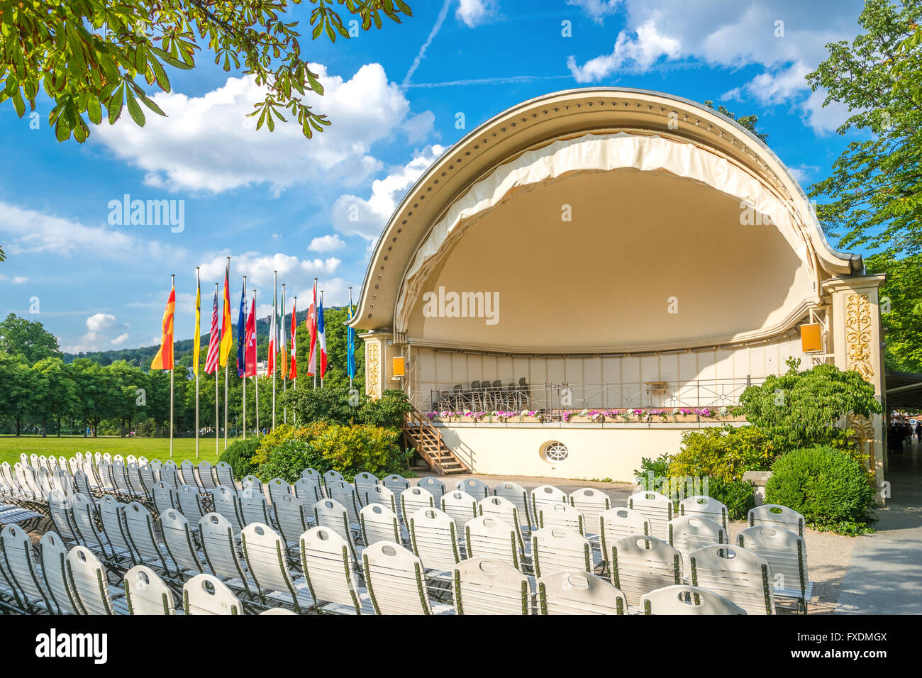 Les concerts, shell, de la musique, de la culture, Baden-Baden Banque D'Images