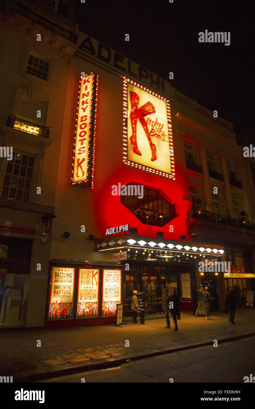 Kinky Boots the musical à l'Adelphi Theatre de Londres, Angleterre Banque D'Images