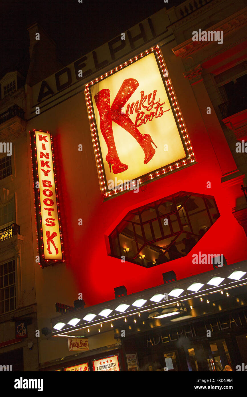 Kinky Boots the musical à l'Adelphi Theatre de Londres, Angleterre Banque D'Images