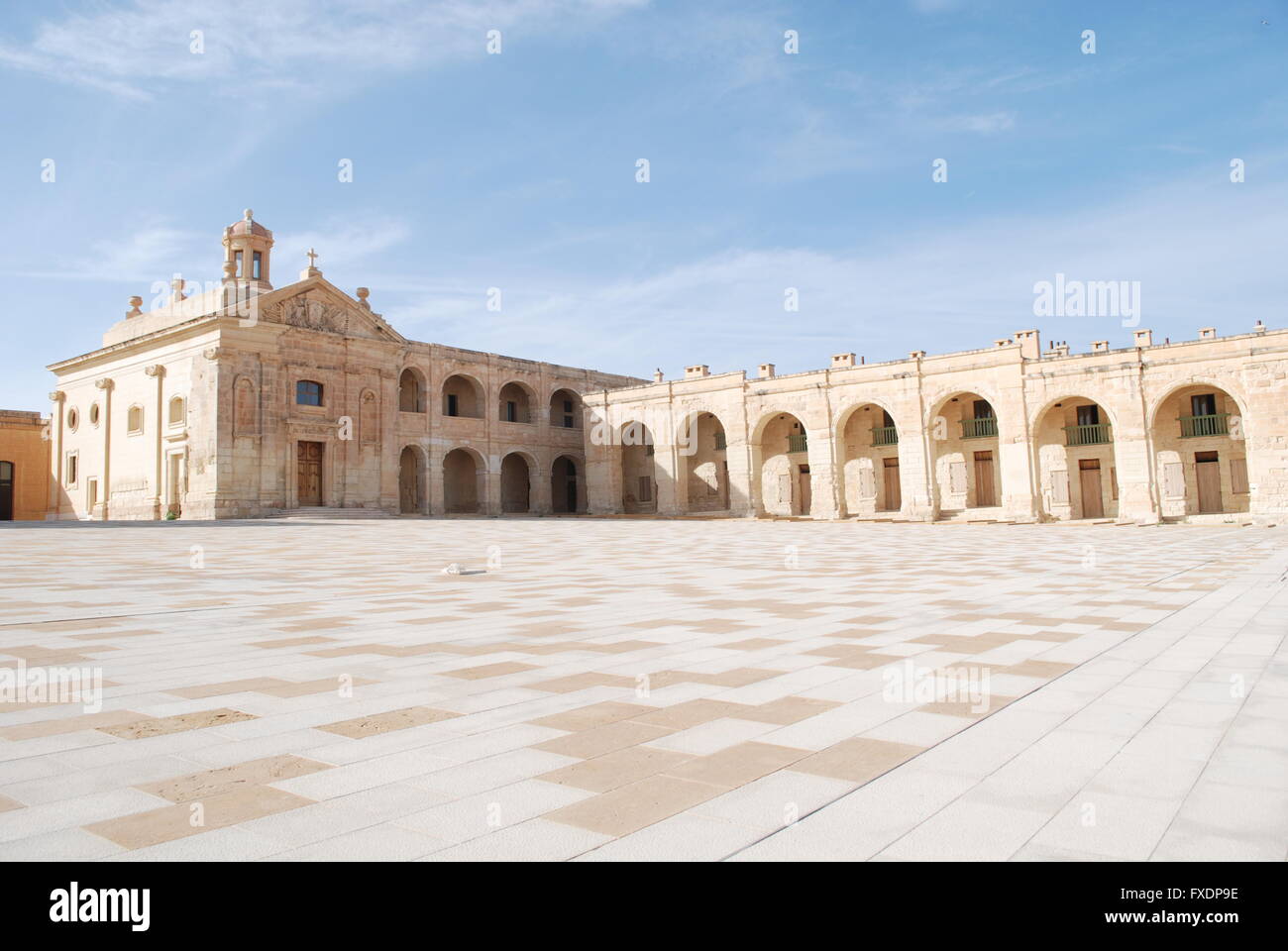 Une photo de l'intérieur du fort sur l'île Manoel, Malte, qui a coûté 30 millions d'euros pour restaurer, mais reste fermé au public. Banque D'Images