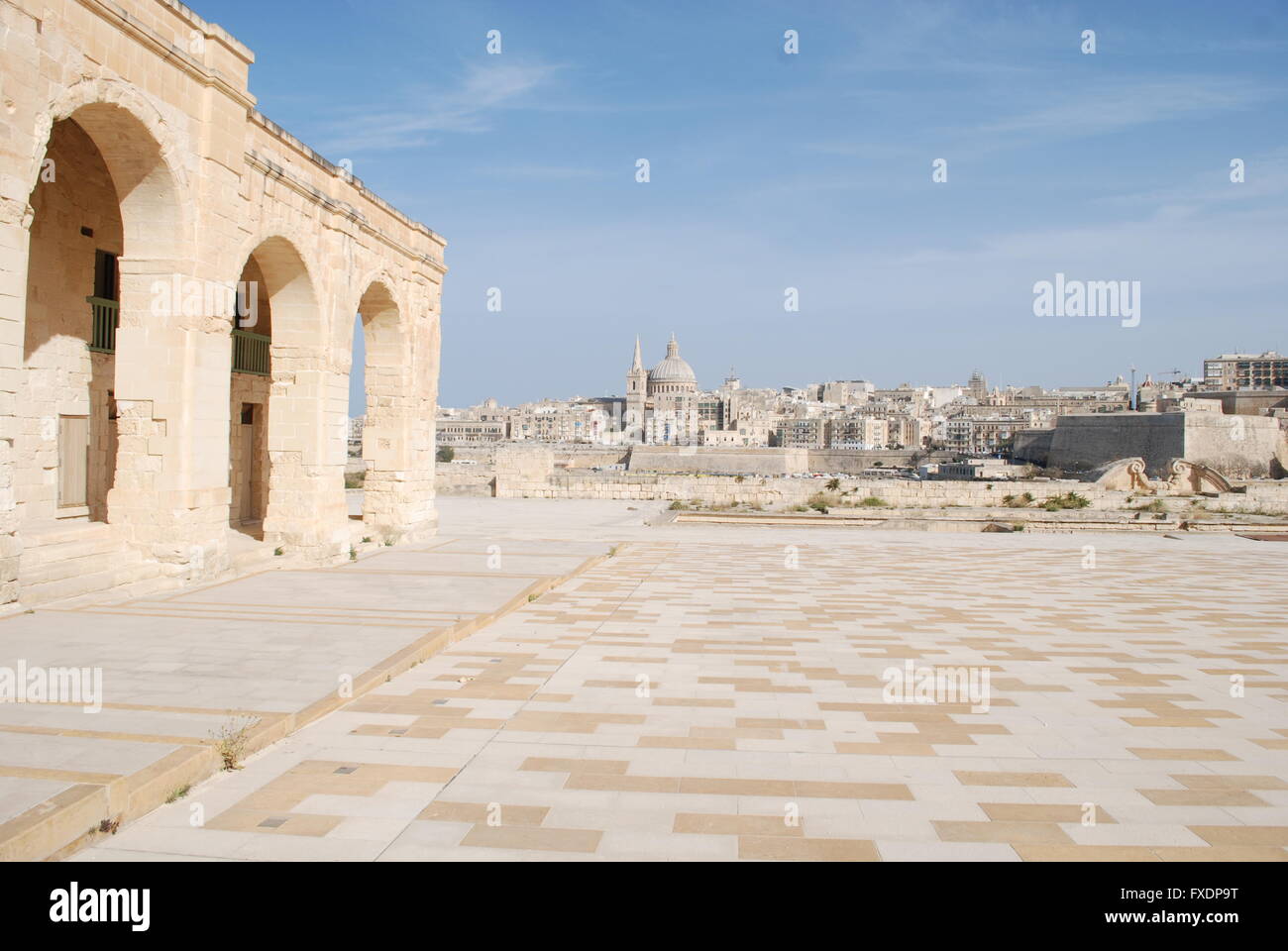 Une photo de l'intérieur du fort sur l'île Manoel, Malte, qui a coûté 30 millions d'euros pour restaurer, mais reste fermé au public. Banque D'Images