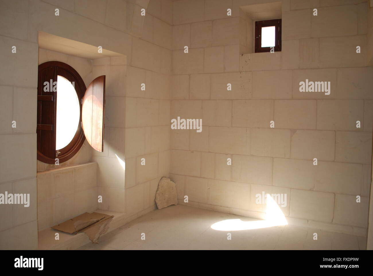 Une photo de l'intérieur du fort sur l'île Manoel, Malte, qui a coûté 30 millions d'euros pour restaurer, mais reste fermé au public. Banque D'Images