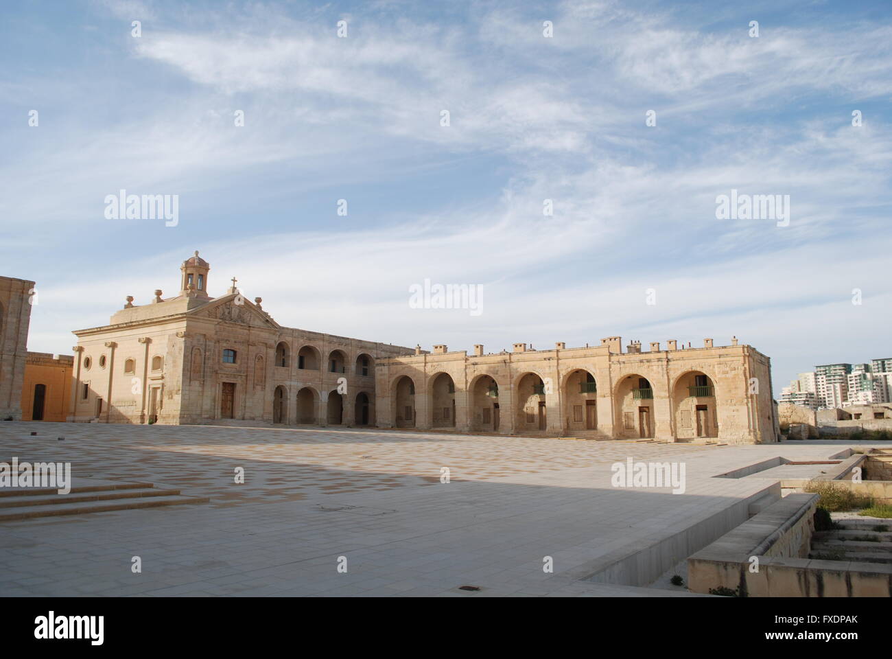 Une photo de l'intérieur du fort sur l'île Manoel, Malte, qui a coûté 30 millions d'euros pour restaurer, mais reste fermé au public. Banque D'Images