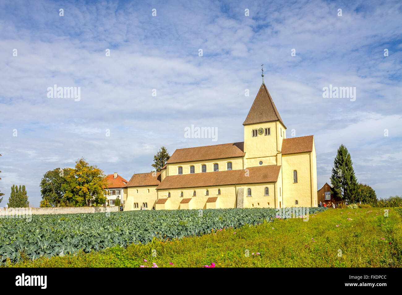Sankt Peter et Paul, l'abbaye de l'île de Reichenau, Reichenau-Niederzell, Banque D'Images