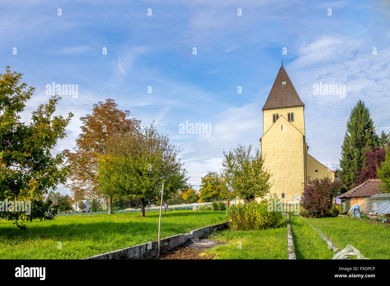 Sankt Peter et Paul, l'abbaye de l'île de Reichenau, Reichenau-Niederzell, Banque D'Images