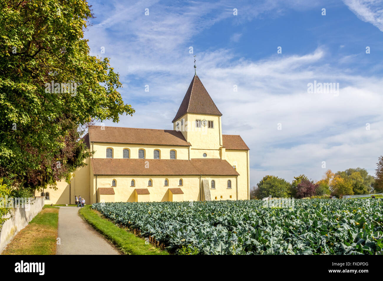 Sankt Peter et Paul, l'abbaye de l'île de Reichenau, Reichenau-Niederzell, Banque D'Images