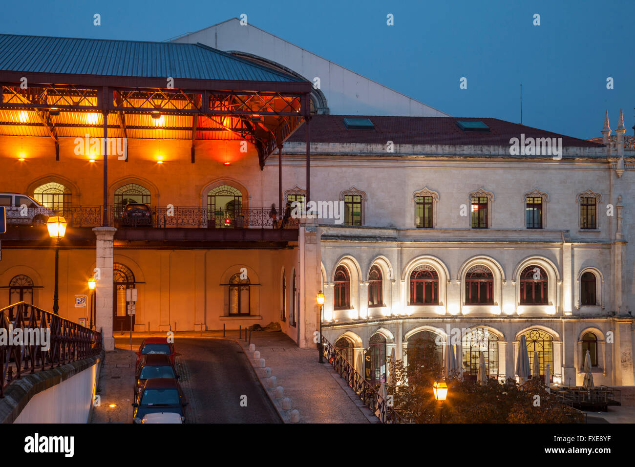 La gare du Rossio à Lisbonne, Portugal. Banque D'Images