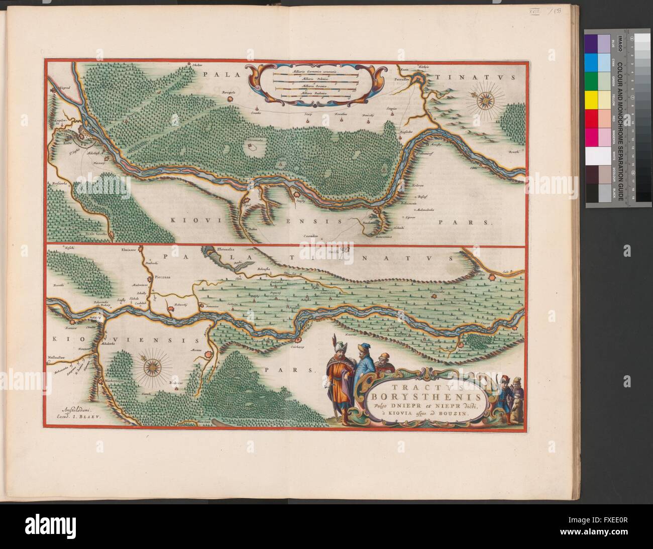 Landkarte des Dnepr (1. Teil) Banque D'Images