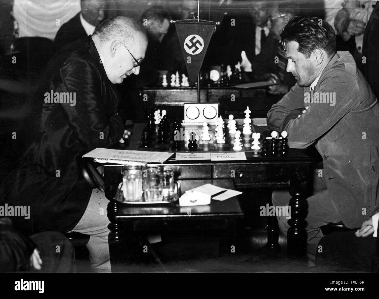 Wiener 1938 Schachmeisterschaft Banque D'Images