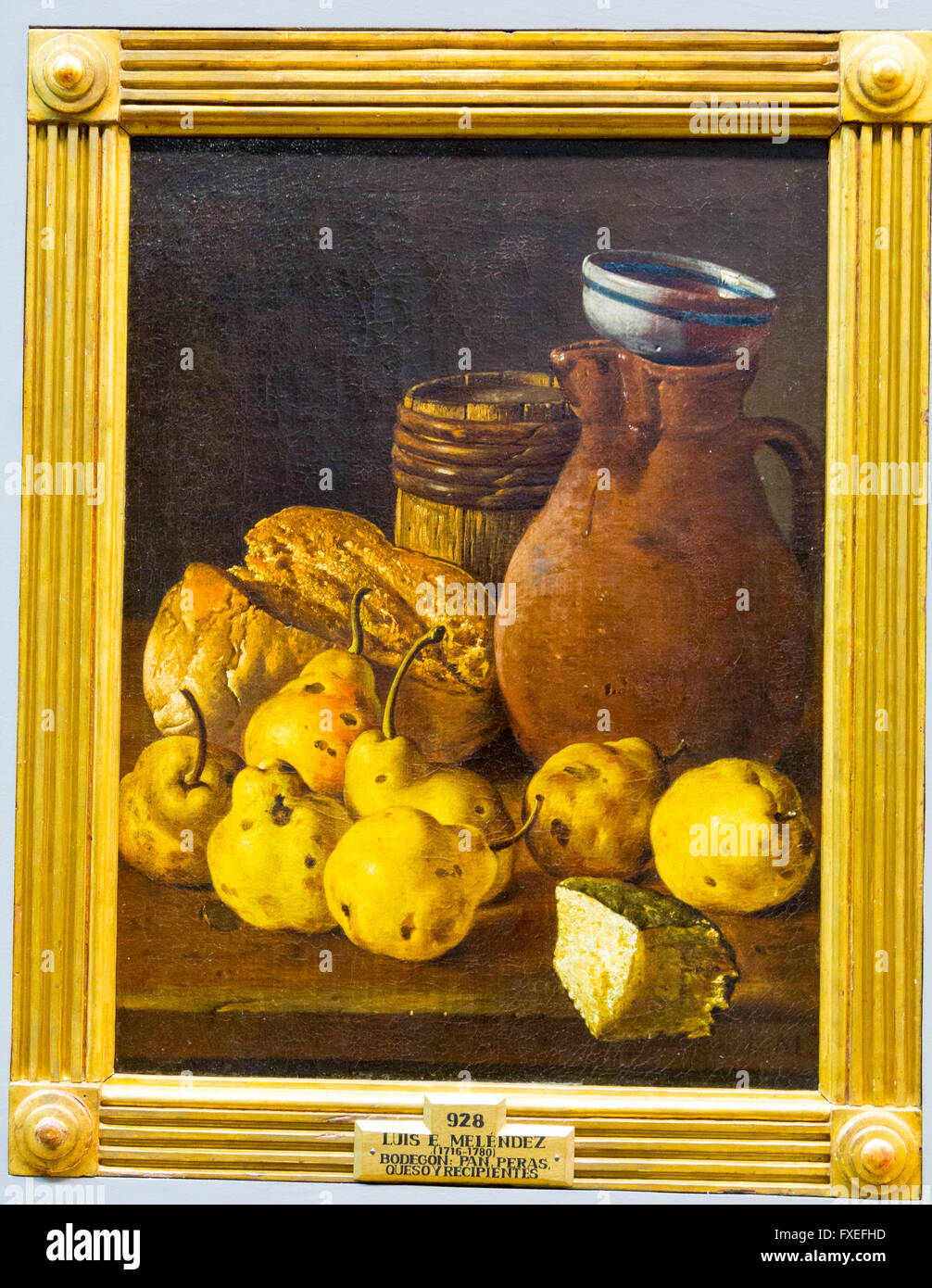 Photo d'une nature morte avec pain et vin de fruits Banque D'Images