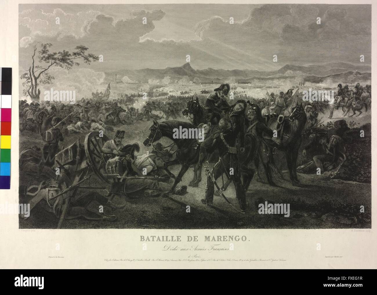 Schlacht bei Marengo, 14.6.1800 Banque D'Images