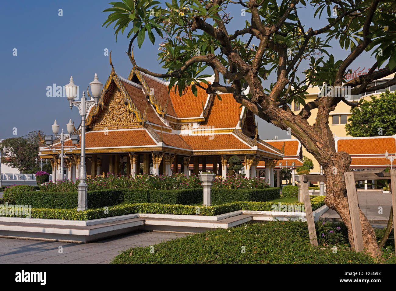 Wat Ratchanatdaram Bangkok Thaïlande Banque D'Images