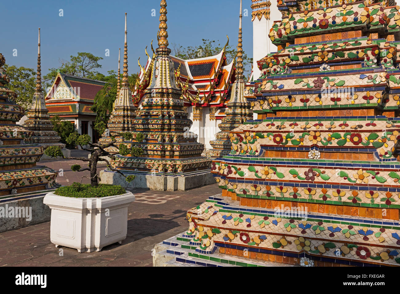 Wat Pho Bangkok Thaïlande Banque D'Images