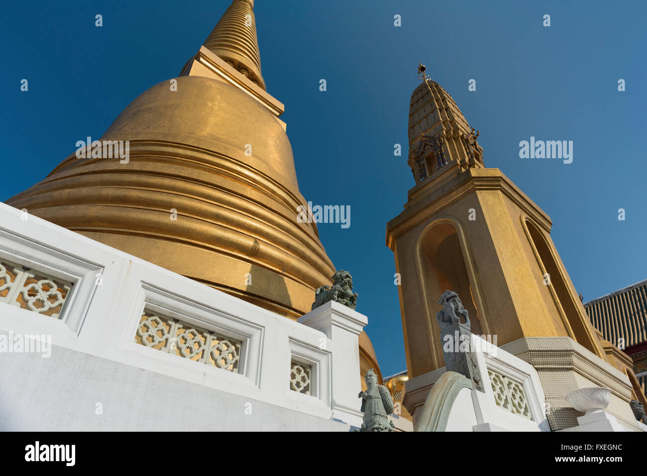 Wat Bowonniwet Thaïlande Bangkok Banglamphu Banque D'Images