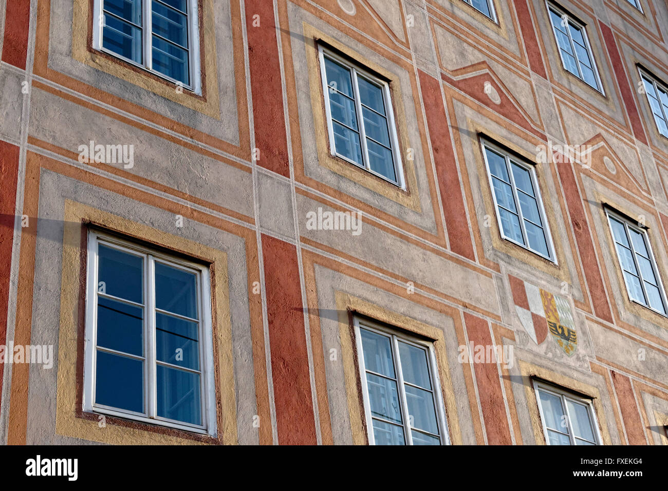 Façade murale, Salzburg, Autriche, Europe. Banque D'Images