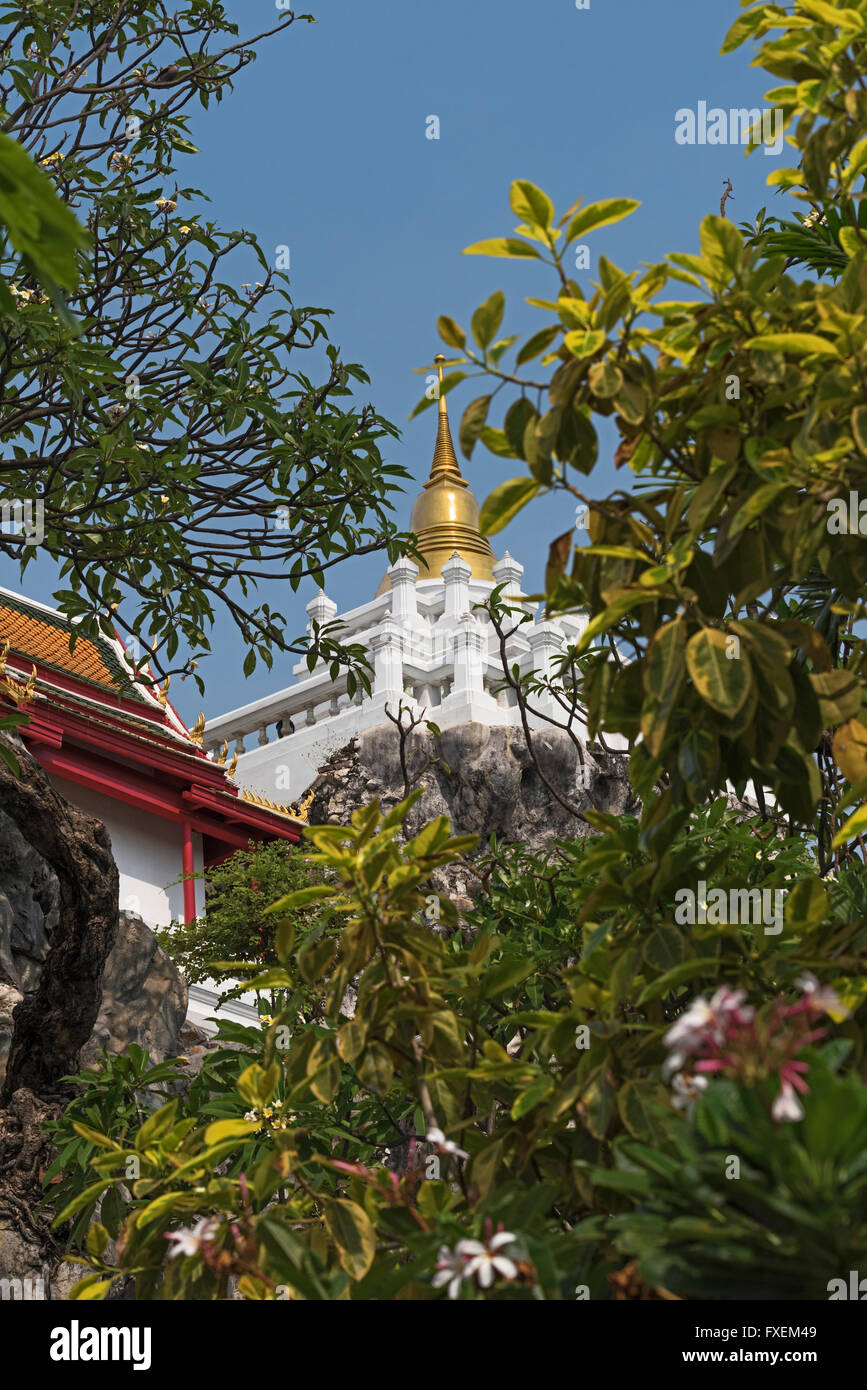 Wat Prayoon Turtle Mountain Bangkok Thaïlande Banque D'Images