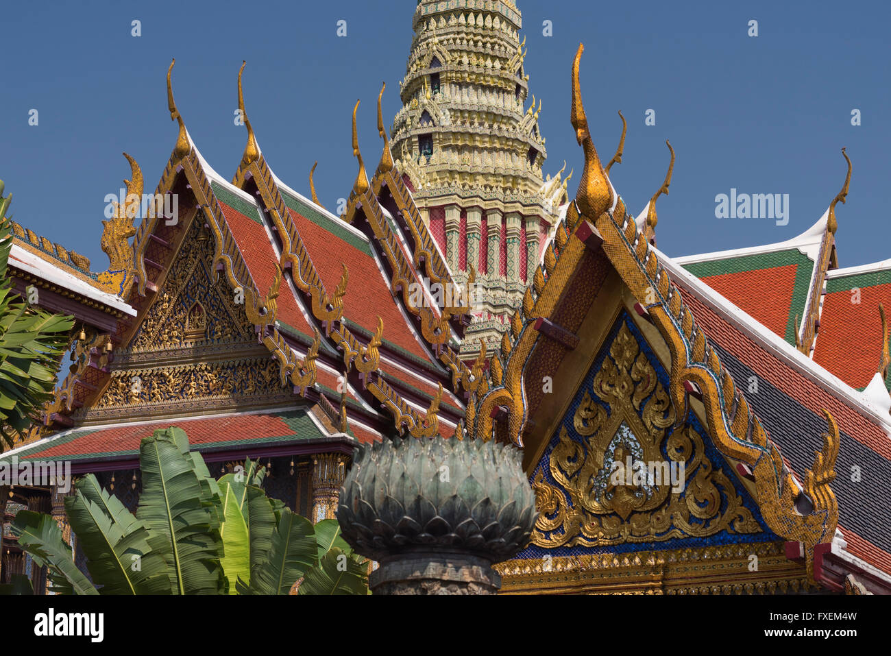 Wat Phra Kaew Palace Bangkok Thaïlande Banque D'Images