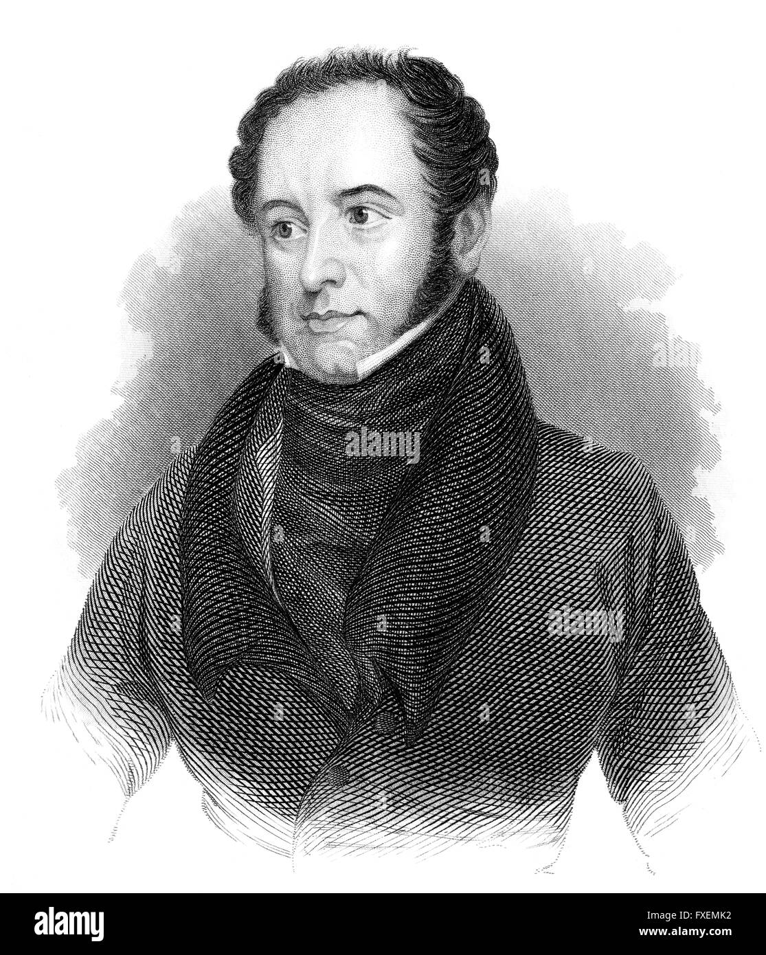 Theodore Edward Crochet, 1788-1841, un homme de lettres français, compositeur et un fonctionnaire à l'Ile Maurice, Theodore Edward Crochet, 178 Banque D'Images