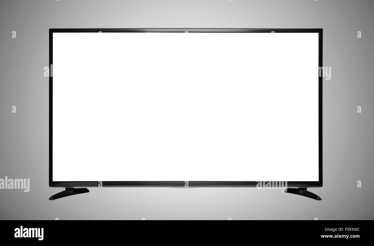 Vide Vide moderne, télévision à écran plat. Banque D'Images