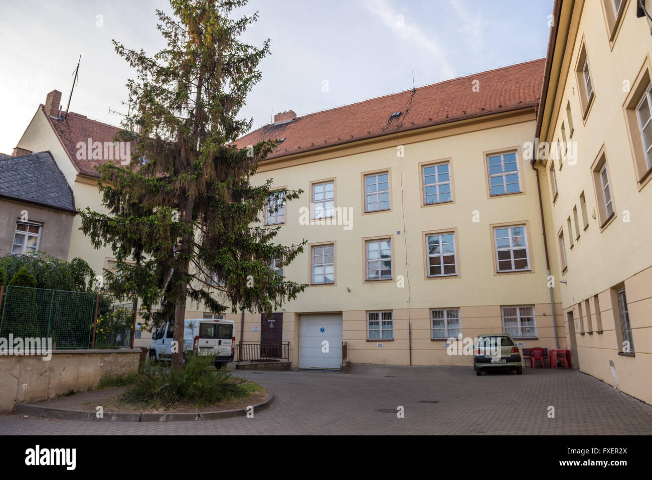 Centre de santé communautaire à Mikulov ville, région de la Moravie, République Tchèque Banque D'Images