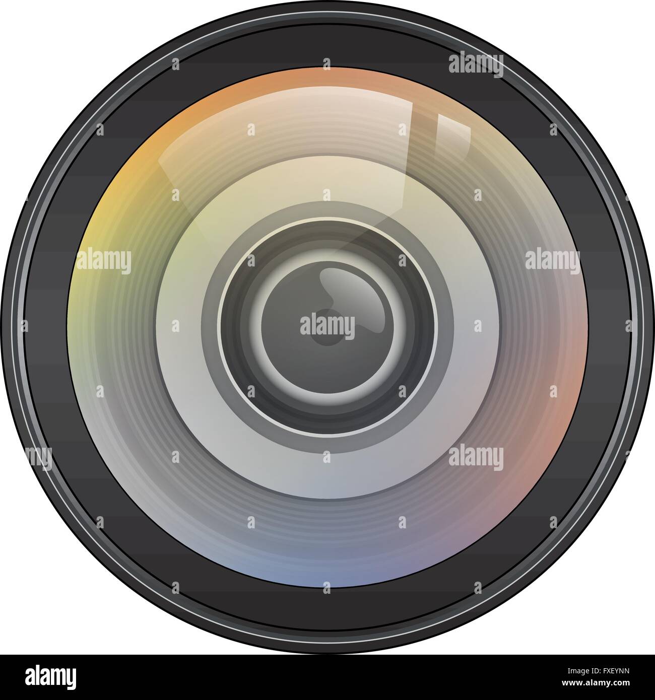 Devant l'objectif Banque d'images vectorielles - Alamy