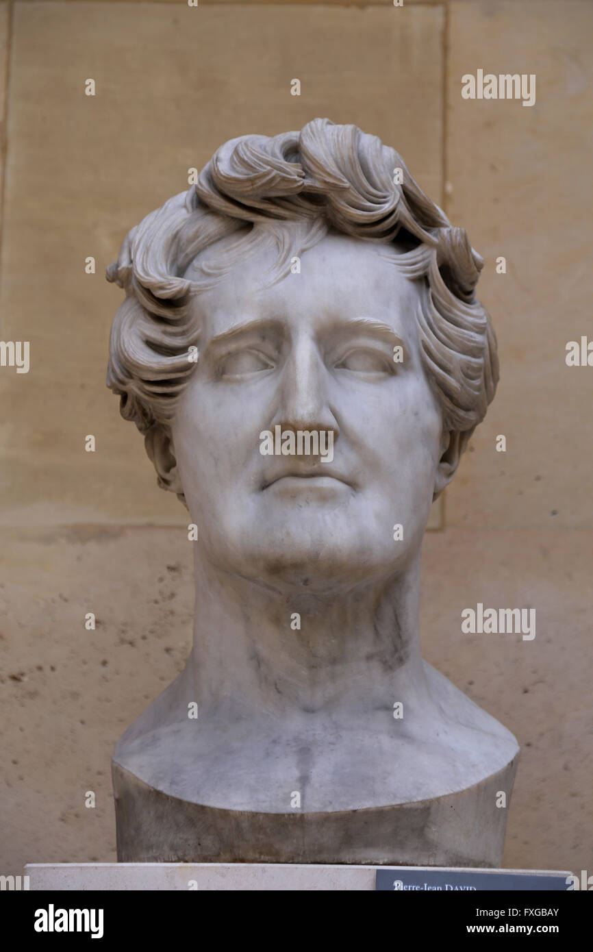 Georges Cuvier (1769-1832). Le père de la paléontologie. Buste de David D'Angers (1788-1856) en 1833. Musée du Louvre. Paris. Banque D'Images