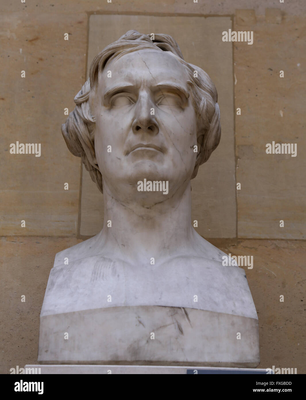 François Arago (1786-1853). Mathématicien, physicien français, et homme politique. Buste, en 1830. David d'Angers (1788-1856). Banque D'Images