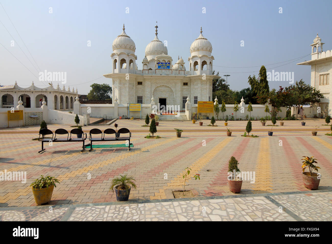 Gurdwara Shri Kapal Mochan Bilaspur Sahib, dans l'État de Haryana Banque D'Images