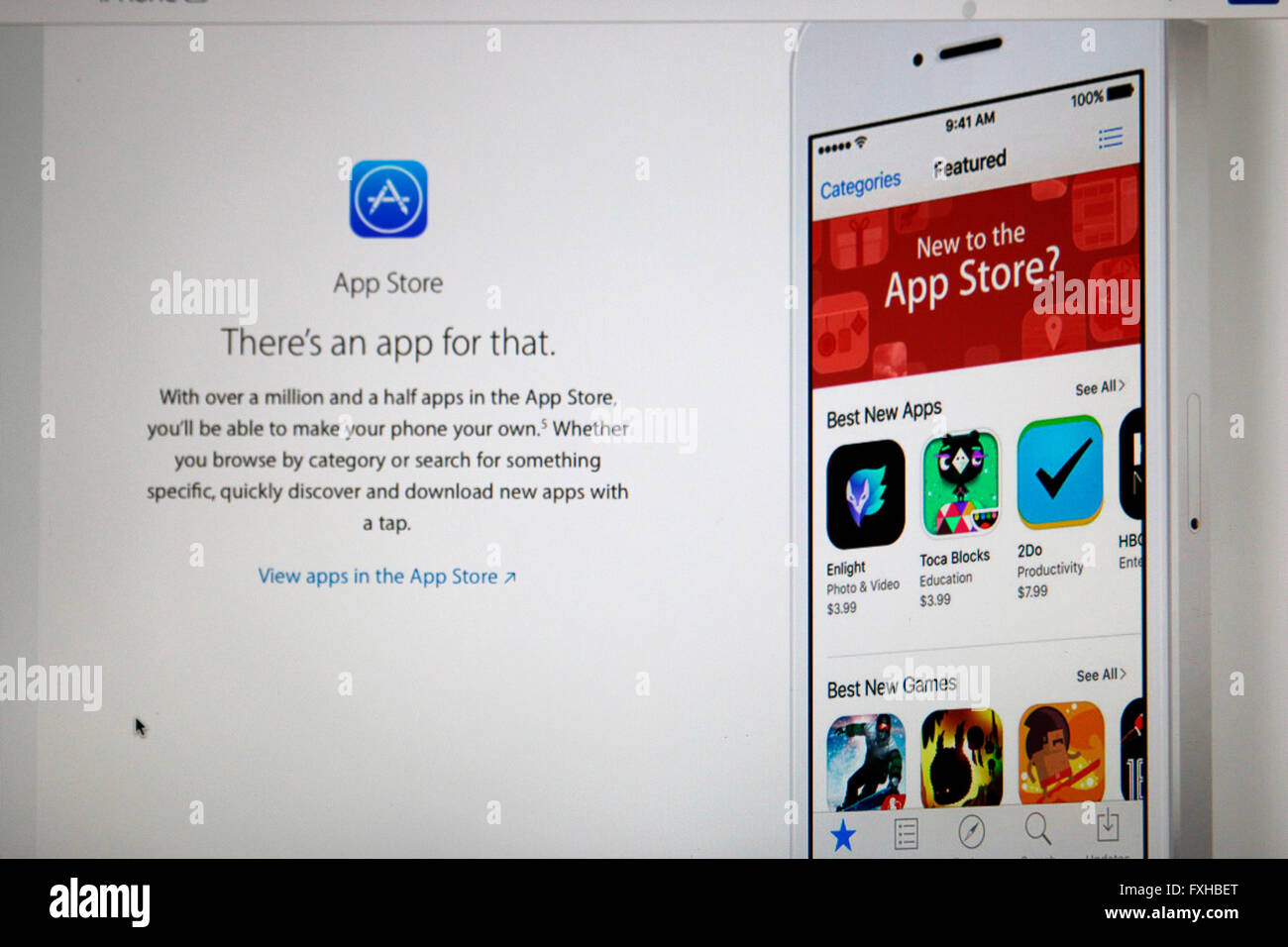 App Store d’Apple Banque D'Images