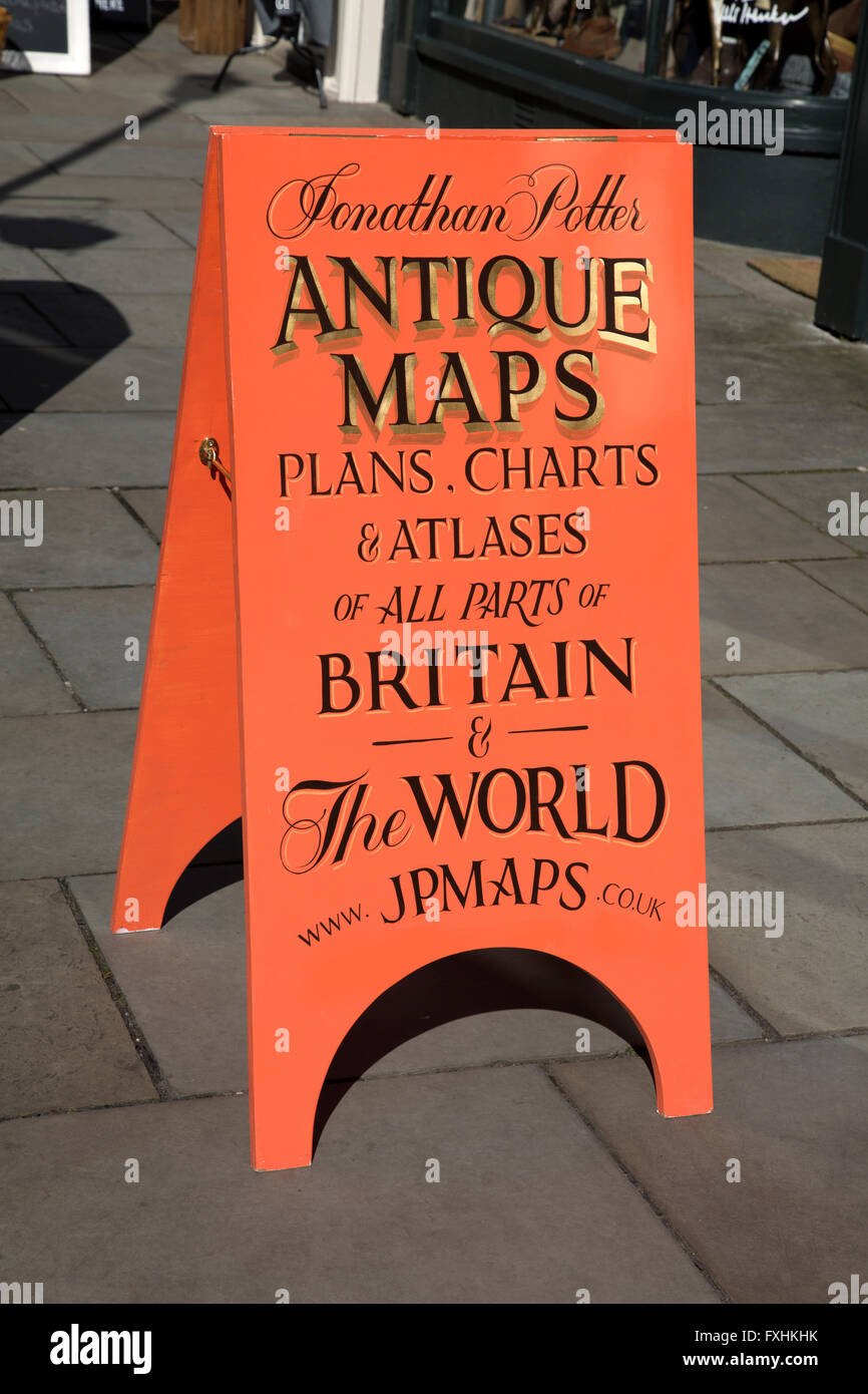 Jonathan Potter Cartes Anciennes Enseignes, baignoire ; Angleterre ; UK Banque D'Images